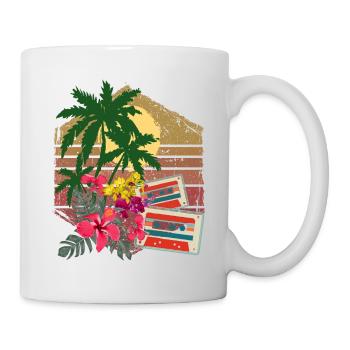 Palmen - Tasse - Weiß - Rechts