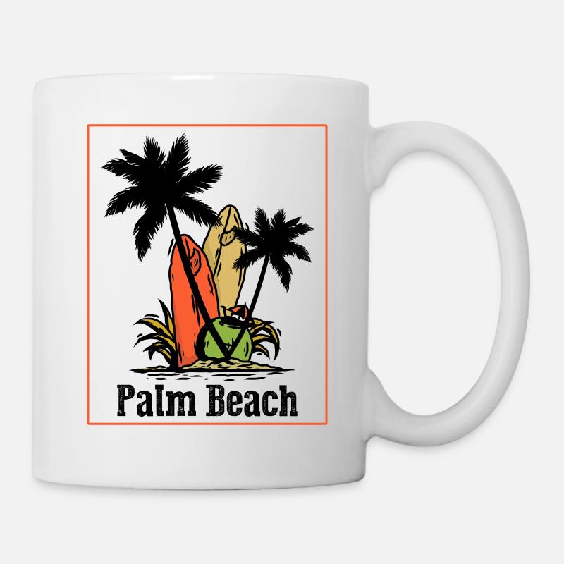 Palm trees - Mug - white