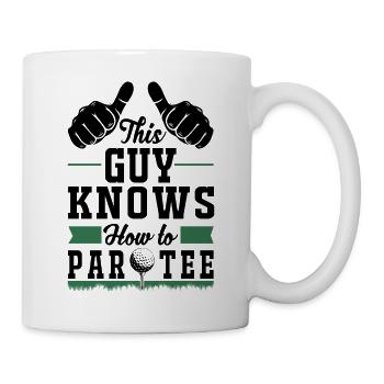 Dieser Typ Weiß, Wie Man T -Shirt - Golf - Tasse - Weiß - Rechts