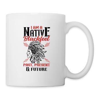 Native Blackfeet Indian Tribe The American - Mug - white - Right