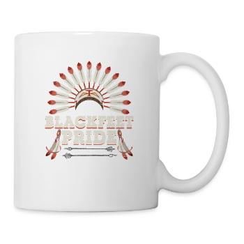 Blackfeet Pride Indian Tribe The American - Mug - white - Right