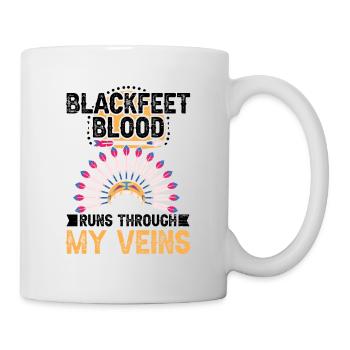 Blackfeet Blood Indian Tribe The American - Mug - white - Right
