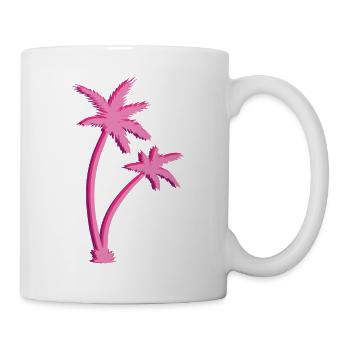 Palmen - Tasse - Weiß - Rechts