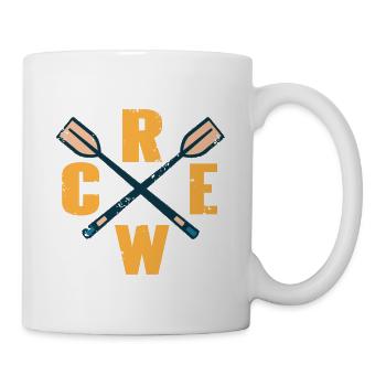 Crossed Oars Rowing Designs T-Shirt Present Gift - Mug - white - Right