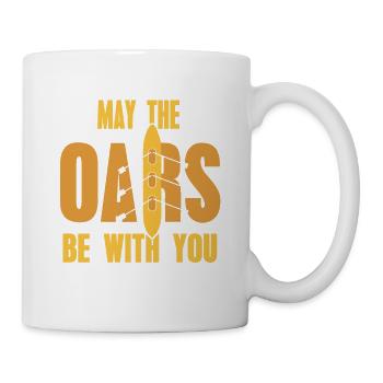 May The Oars Be With You Rowing T-Shirt Present - Mug - white - Right