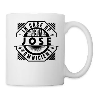 Im Notfall Fragen Sie Jose - Tasse - Weiß - Rechts