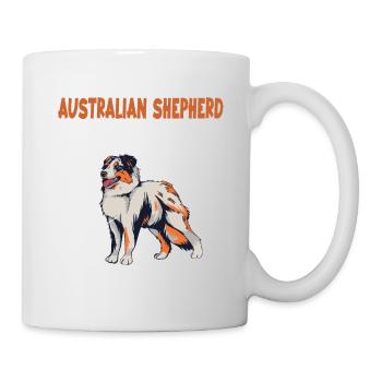 Australian Shepherd Aussie Anatomie Aussie - Tasse - Weiß - Rechts