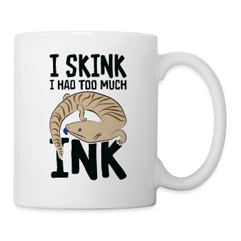 Herpetologie Blauzungenskink Eidechse Wildtiere - Tasse - Weiß - Rechts