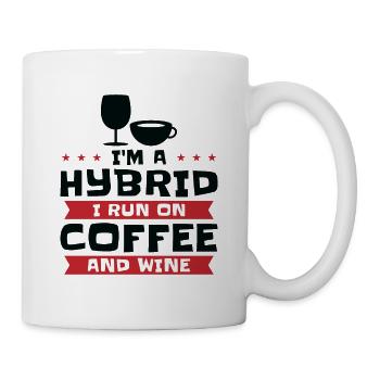 Kaffee Wein Hybrid Alkohol Kaffeesüchtig - Tasse - Weiß - Rechts