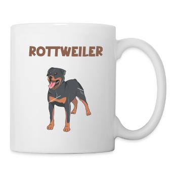 Rottweiler Anatomie Drôle Chien Propriétaire Promenade - Mug blanc - blanc - Droite
