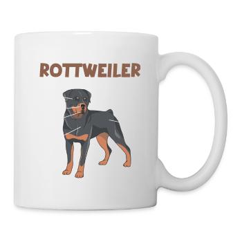 Rottweiler Anatomie Drôle Chien Propriétaire Promenade - Mug blanc - blanc - Droite
