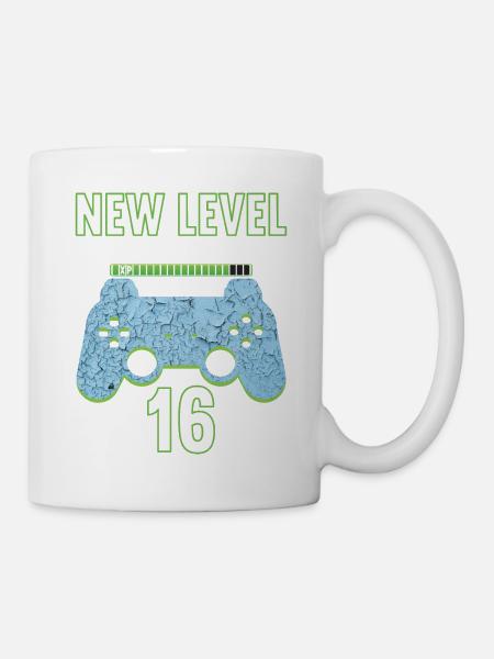 16 ans 16 anniversaire tenue Gamer Gaming - Mug blanc - blanc