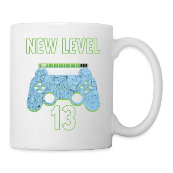 13 Years old 13 birthday outfit Gamer Gaming - Mug - white - Right
