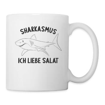 Sharkasmus Hai Haie Tauchen Tauch Für Taucher - Tasse - Weiß - Rechts