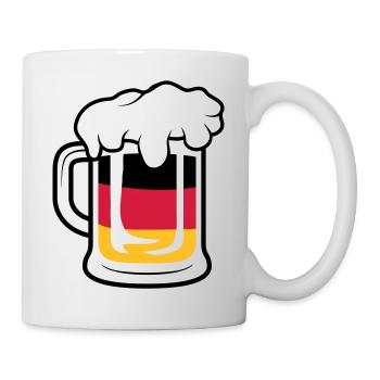 Deutschland Maßkrug - Tasse - Weiß - Rechts