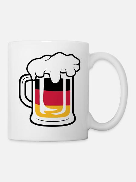 Deutschland Maßkrug - Tasse - Weiß