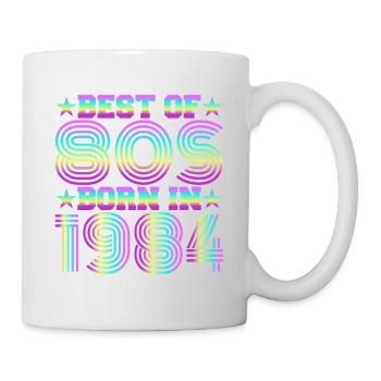 Le meilleur des années 80 Né en 1984 Vintage - Mug blanc - blanc - Droite