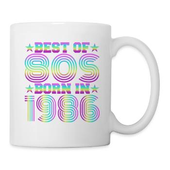 Best of the 80s Born in 1986 Vintage - Mug - white - Right