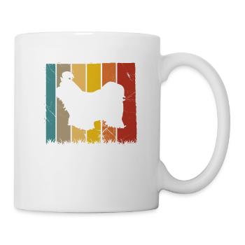 Shih Tzu dog lover Retro vintage Gift idea - Mug - white - Right