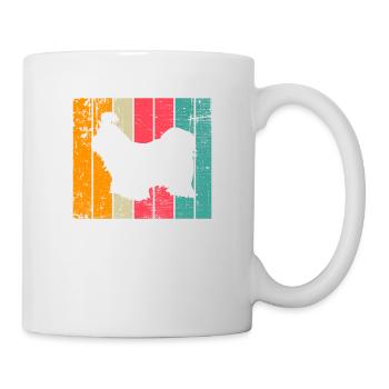 Shih Tzu dog lover Retro vintage Gift idea - Mug - white - Right