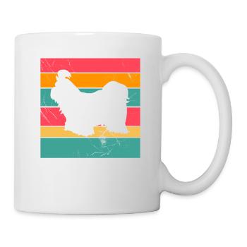 Shih Tzu dog lover Retro vintage Gift idea - Mug - white - Right