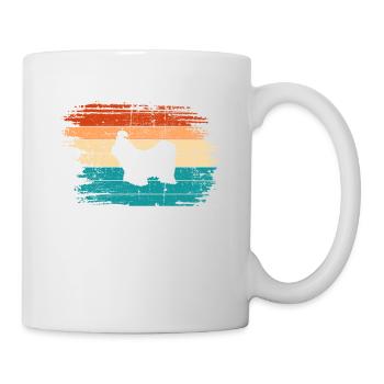 Shih Tzu dog lover Retro vintage Gift idea - Mug - white - Right