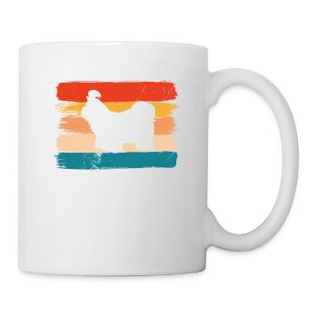 Shih Tzu dog lover Retro vintage Gift idea - Mug - white - Right