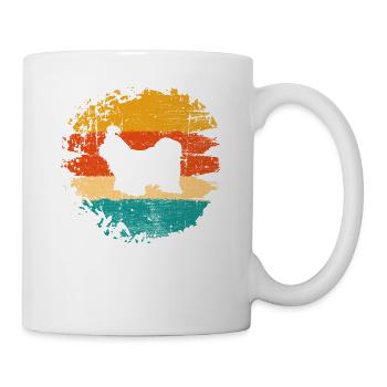 Shih Tzu dog lover Retro vintage Gift idea - Mug - white - Right