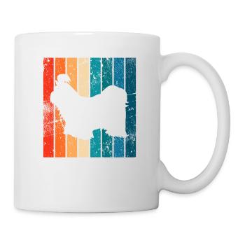Shih Tzu dog lover Retro vintage Gift idea - Mug - white - Right