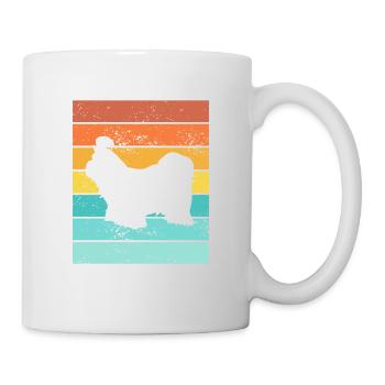 Shih Tzu amoureux des chiens Retro vintage Idée cadeau - Mug blanc - blanc - Droite