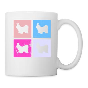 Shih Tzu dog lover Retro vintage Gift idea - Mug - white - Right