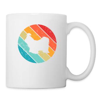 Shih Tzu amoureux des chiens Retro vintage Idée cadeau - Mug blanc - blanc - Droite