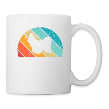 Shih Tzu dog lover Retro vintage Gift idea - Mug - white - Right