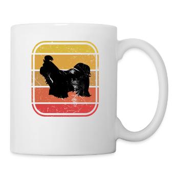 Shih Tzu dog lover Retro vintage Gift idea - Mug - white - Right