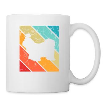 Shih Tzu dog lover Retro vintage Gift idea - Mug - white - Right