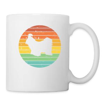 Shih Tzu dog lover Retro vintage Gift idea - Mug - white - Right