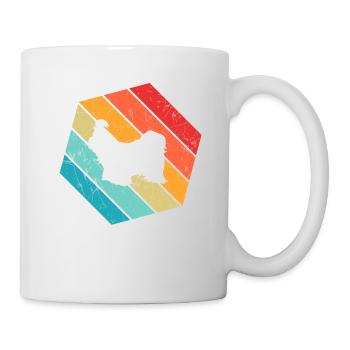 Shih Tzu dog lover Retro vintage Gift idea - Mug - white - Right