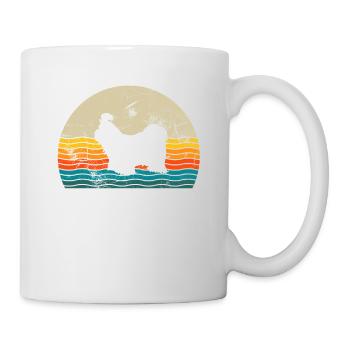 Shih Tzu dog lover Retro vintage Gift idea - Mug - white - Right