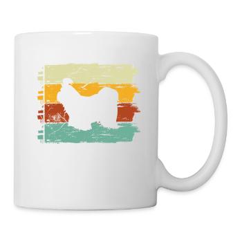 Shih Tzu dog lover Retro vintage Gift idea - Mug - white - Right