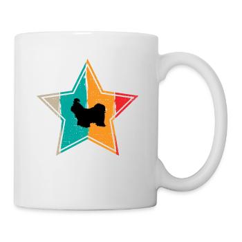 Shih Tzu dog lover Retro vintage Gift idea - Mug - white - Right