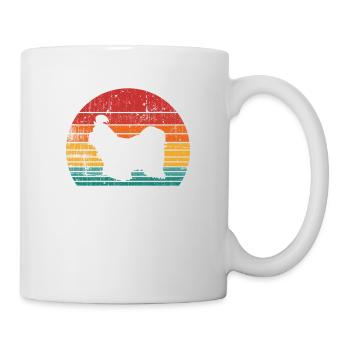 Shih Tzu dog lover Retro vintage Gift idea - Mug - white - Right