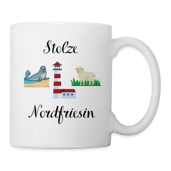 Stolze Nordfriesin - Tasse - Weiß - Rechts