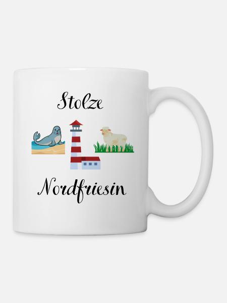Stolze Nordfriesin - Tasse - Weiß