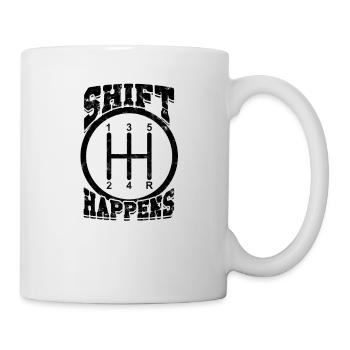 Shift Happens Funny Car Lovers - Luxury Cars - Mug - white - Right