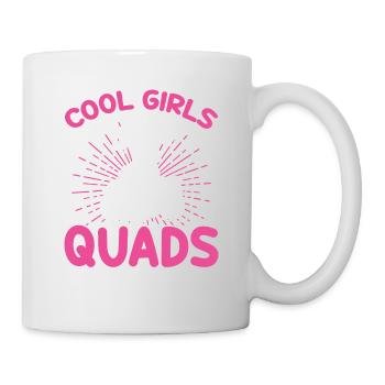 Les Filles Cool Conduisent Des Quads - Mug blanc - blanc - Droite