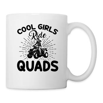 Les Filles Cool Conduisent Des Quads - Mug blanc - blanc - Droite