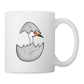 Grue pour bébé - Mug blanc - blanc - Droite