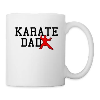karate dad - Tasse - Weiß - Rechts