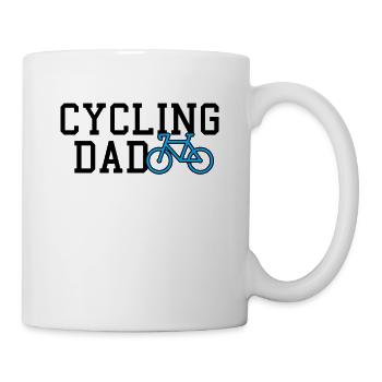 cycling dad - Tasse - Weiß - Rechts