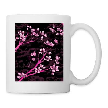 Vaporwave Esthétique Fleur de Cerisier Japon Japonais - Mug blanc - blanc - Droite